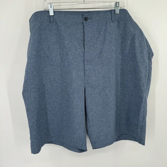 Ben Hogan light blue Golf Shorts Flat Front Men's Size 46 Polyester stretch - Picture 2 of 7